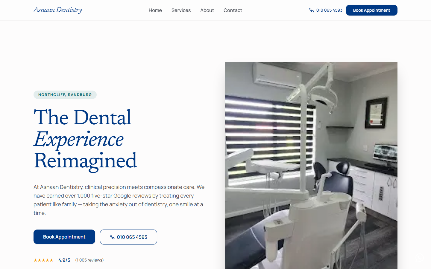 Asnaan Dentistry — built by Beacon